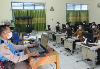 Pelaksanaan Tes Psikologi Seleksi Bakomsus Polri Terapkan Prokes Covid-19 Ketat