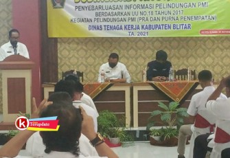 Sosialisasi Perlindungan PMI kepada Kades oleh Disnaker Pemkab Blitar