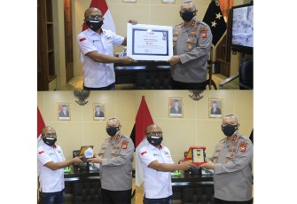SMSI Berikan Piagam Penghargaan Kepada Kapolda Bengkulu