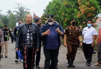Bupati Pasaman Sambut Kedatangan Kapolda Sumatra Barat Bersama Rombongan Moge Harley Davidson
