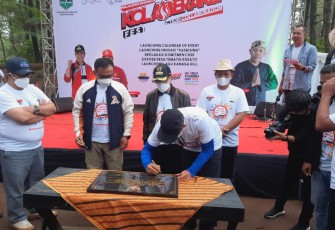 Kapolres Majalengka-Polda Jabar, Menghadiri Event Kolaberaksi Fest Di Wisata Alam Kanaga Hill Ds.Cipulus