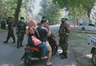 Kodim 0619/Purwakarta Patroli Pelaksanaan PPKM Di Wilayah Koramil 1905/Jatiluhur