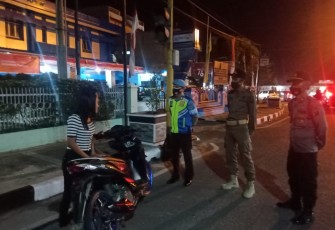Operasi Penyekatan Tidak Pakai Masker Dilaksanakan Polsek Padang Hilir