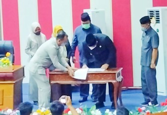 PLT Bupati Bintan Dalam akhir laporan