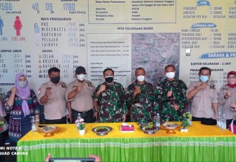 Pastikan Kesiapannya, Dandim 1417/Kdi Bersama Tim Gugus Tugas dari Mabes TNI Sambangi Posko PPKM