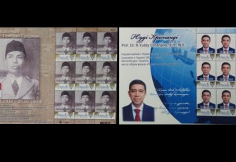 Prangko Bergambar Wajah Dubes RI untuk Ukraina