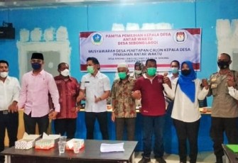 Penetapan Bakal Calon Yang Sudah Mendaftar di Tetapkan Menjadi Calon Kades PAW