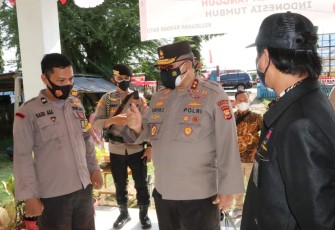 Kapolda Bengkulu Pantau Pos PPKM Perbatasan