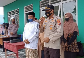 Polres MM Gelar Serbuan Vaksinasi di Ponpes Raudhatul Jannah