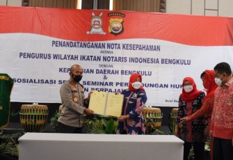 Polda Bengkulu Jalin kerjasama Dengan I.N.I