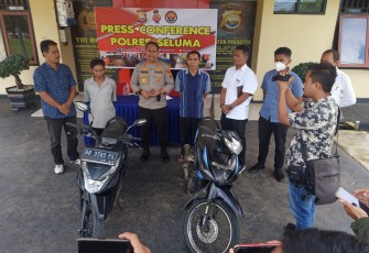 Polres Seluma saat Kembalikan 2 Unit Sepeda Motor Hasil Curanmor