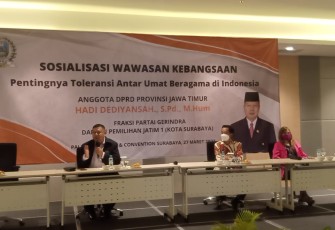Sosialisasi Wasbang, Minggu (27/03/2022).