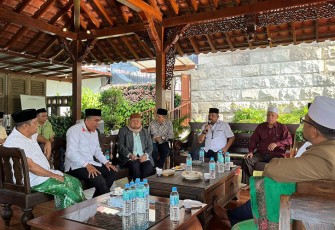 Pertemuan silaturrahmi antara tokoh-tokoh NU dengan Rahudman Harahap pada Jumat sore (02/09/2022), di Pendopo Khadijah, Kompleks Tasbi Blok A Medan.