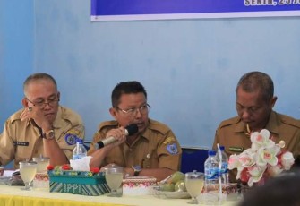 Pembinaan dan Penilaian Kecamatan Terbaik Tingkat Kabupaten Labuhanbatu Tahun 2022 di Kantor Camat Bilah Hilir, Senin (25/07/2022).