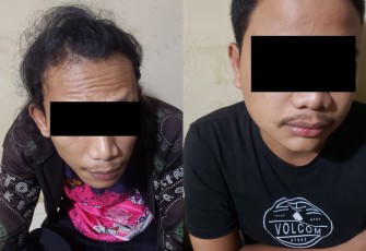 Kedua terduga pelaku inisial SG (18) dan AS (26)