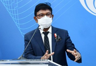 Menteri Komunikasi dan Informatika Johnny G. Plate 