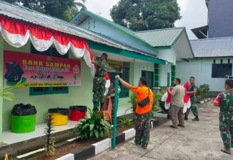 Koramil Jajaran Kodim 1310/Bitung Mulai Memperindah Pangkalannya 