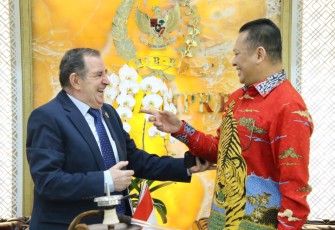 Bamsoet saat menerima Duta Besar Aljazair untuk Indonesia H.E. Mr. Lahcene Kaid Slimane, di Jakarta, Rabu (7/12/22).