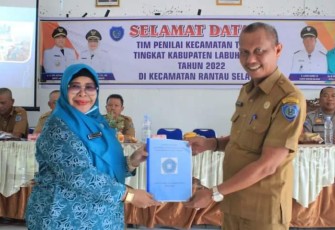 Kecamatan Rantau Selatan saat Dikunjungi Tim Pembinaan dan Penilaian Kecamatan Terbaik