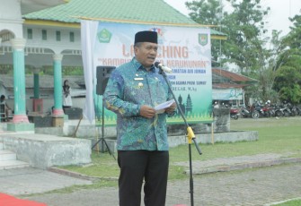 Wabup saat Hadiri Apel Siaga Kebangsaan di Lingkungan Kemenag Asahan