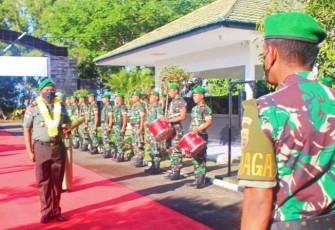 Tradisi Penyambutan Danrem 033/WP yang baru, Brigjen TNI Yudi Yulistyanto