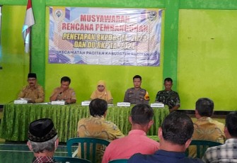 Danramil 0801/Pacitan saat Hadiri Musrenbang Penetapan RKPDes 2023 dan DU RKP TA 2024