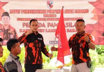 MCP Pemuda Pancasila Kabupaten Lambar Menebarkan Sayap Organisasi Dengan Membentuk Pimpinan Anak Cabang