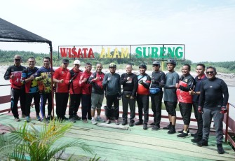 Bupati Asahan saat Gowes Lebih Kurang 23 Km