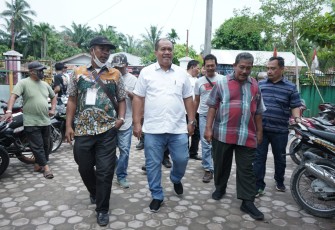 Wabup Asahan saat Lakukan Monitoring Pilkades
