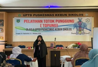 Puskesmas Kebun Sikolos saat Gelar Pelatihan Terapi Totok Punggung 