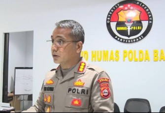 Kabid Humas Polda Banten Kombes Shinto saat memberikan keterangan pers
