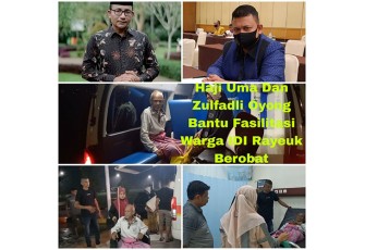 Haji Uma Bersama Zulfadli Oyong Fasilitasi Warga Tanoh Ano Berobat