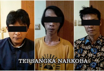 Tersangka saat diamankan