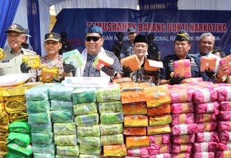 BNN RI Musnahkan Ratusan Kilogram Narkotika di Penghujung 2022