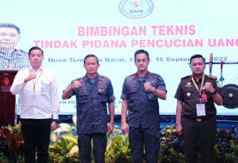 Pembukaan BIMTEK TPPU Penyidik BNN RI di Aruna Senggigi Resort and Convention, Lombok Barat, Nusa Tenggara Barat, Rabu 14 September 2022.