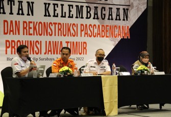 BPBD saat Gelar Rakor Bidang Rehabilitasi dan Rekonstruksi Pasca Bencana se-Jatim