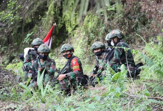 Prajurit Yonif 645/Gty semangat ikuti latihan