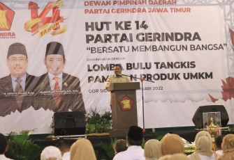 Ketua DPD Partai Gerindra Jatim, Anwar Sadad 