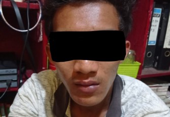 Terduga pelaku pencurian burung di Kelurahan Gunung Alam, Bengkulu Utara