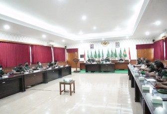 Korem 071/Wijayakusuma menerima Wasrik Post Audit dari Inspektorat Kodam IV/Diponegoro