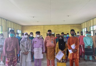 Pelantikan BPD di Balai Desa Sungai Pinang, oleh Wabup Lingga