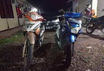 Dua unit motor saat diamankan