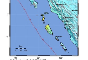 Guncangan Gempa di Kabupaten Nias Selatan