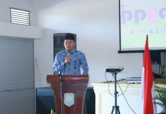 Asisten II Pemprov Bengkulu, H. Fachriza Razie, saat sambutan 