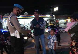Patroli Malam Polres Bogor, Disiplinkan Protokol Kesehatan