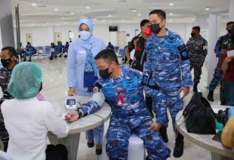 Lanud Sam Ratulangi Bersama Sentra Medika Hospital Gelar Donor Darah