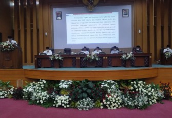Rapat paripurna di gedung DPRD Kabupaten Malang