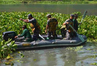 Satu SST Personel Lanud Abd Saleh Ikut Pembersihan Sungai Tempur, Kepanjen