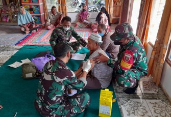 Vaksin Kodim 1002/HST Sasar Warga Desa Kayu Rabah