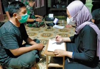 Serbuan Vaksin Tim Mobile Kodim 1002/HST 
